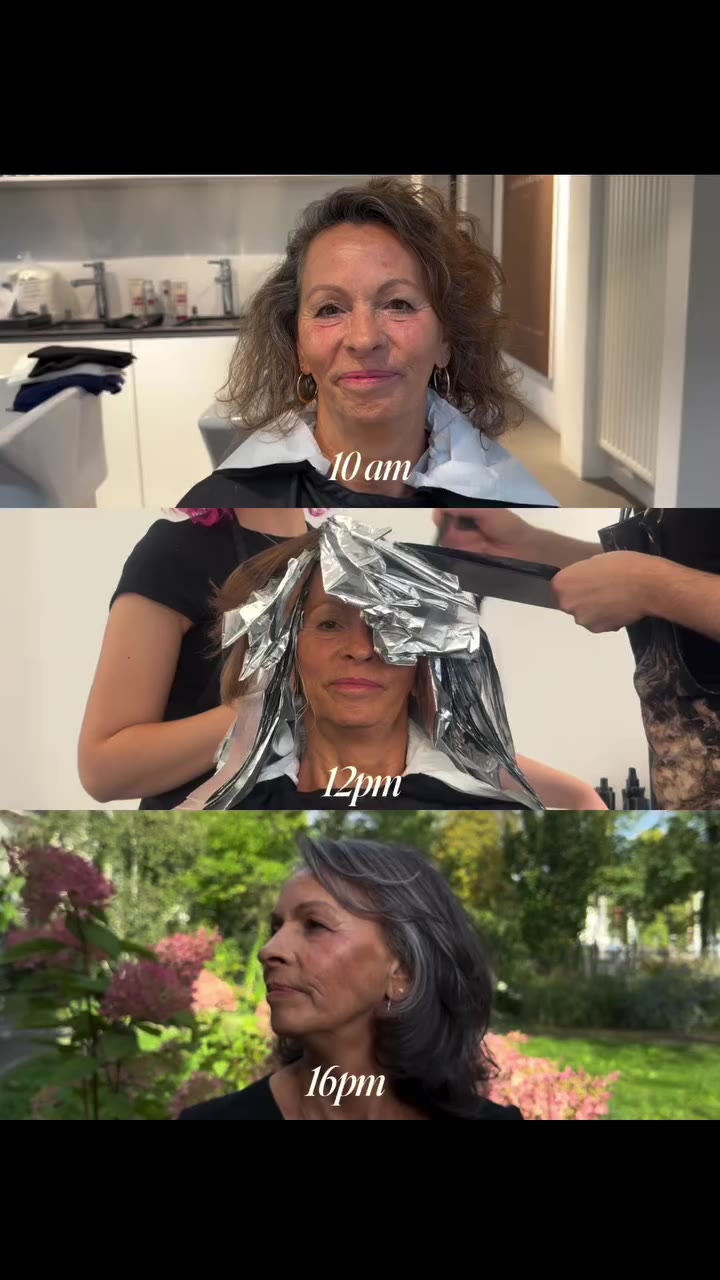 •SILVER LADY transformation day for @intercoiffure.deutschland @goldwell_dach…