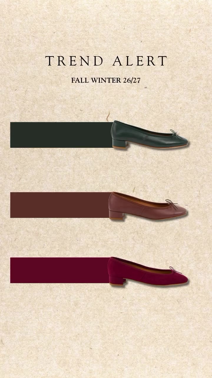 Trend alert: autumn has found its perfect ballerina. 🍂 Rich tones, timeless…