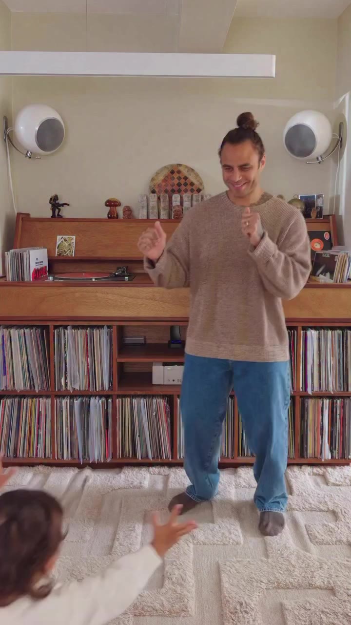 Tiny dancer. @mrjamesmrjamesmrjames and his daughter in GapDenim. #howyouweargap