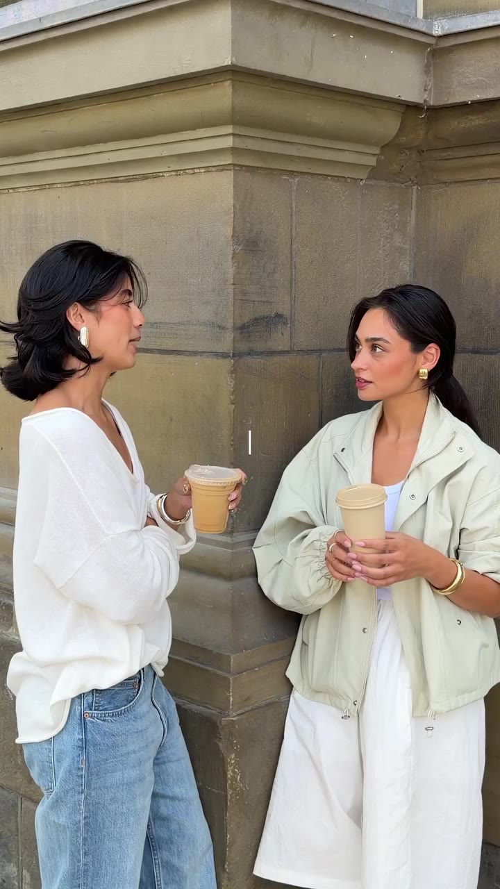 Wanna grab coffee? Give me two minutes to put my jewelry on.