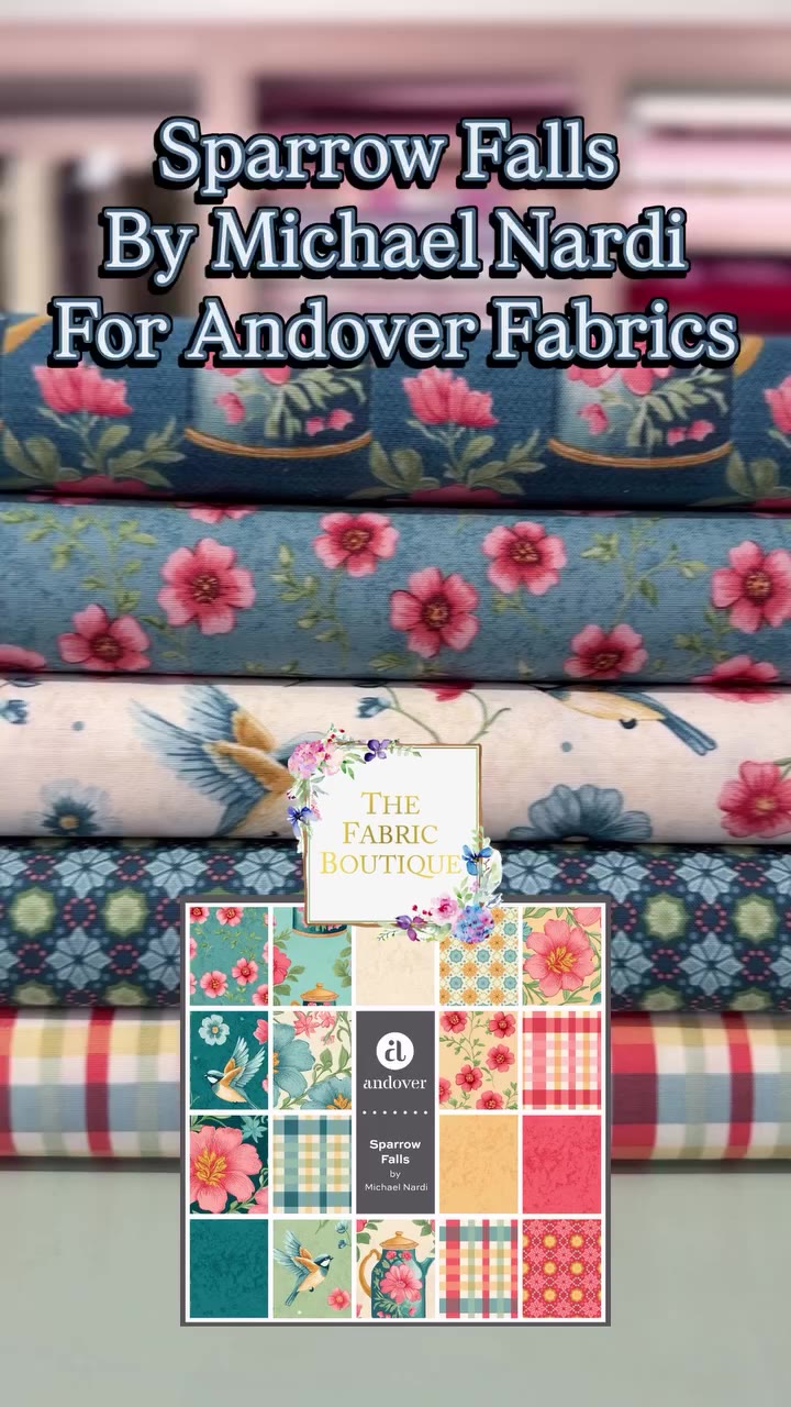Sparrow Falls By Michael Nardi For Andover Fabrics 🤍 What a gorgeous…
