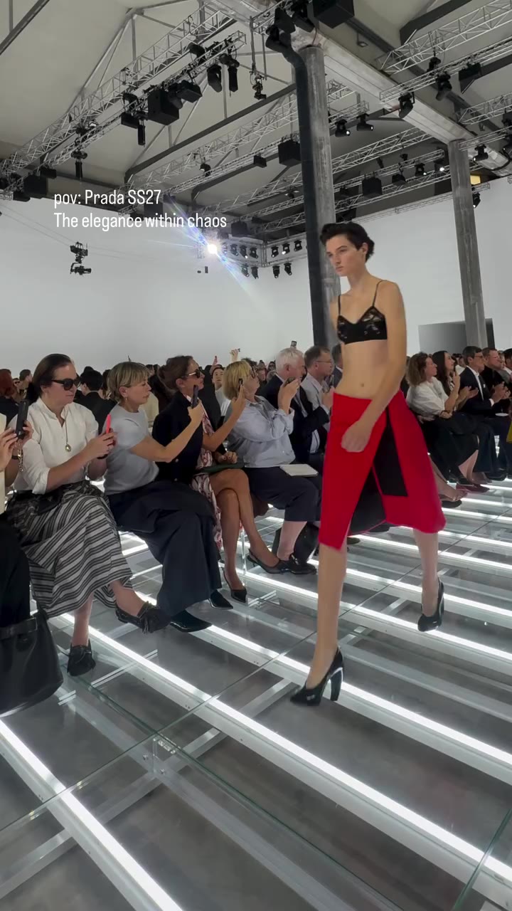 Inspiration for days. Vibe wizards. I am the @prada SS27 woman, deep down in…
