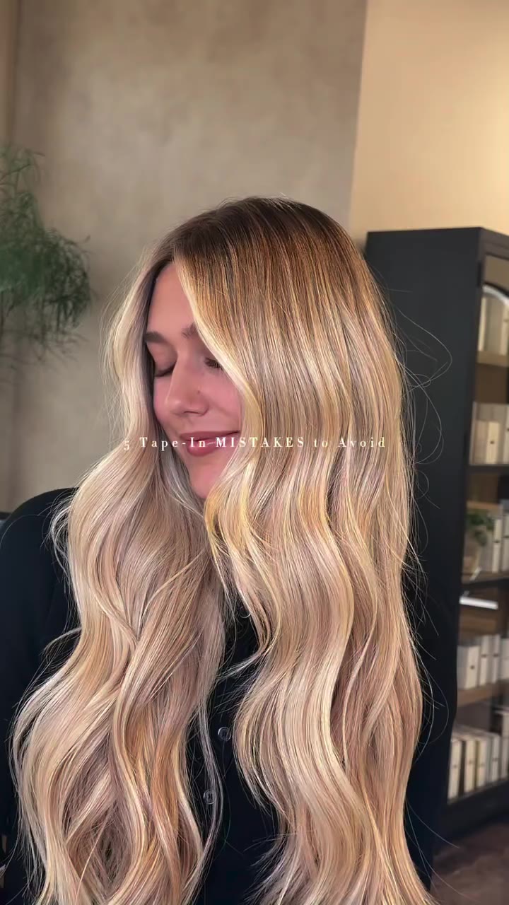 5 things we’re never doing during a Tape-In install with @maya.crusalon ✋…