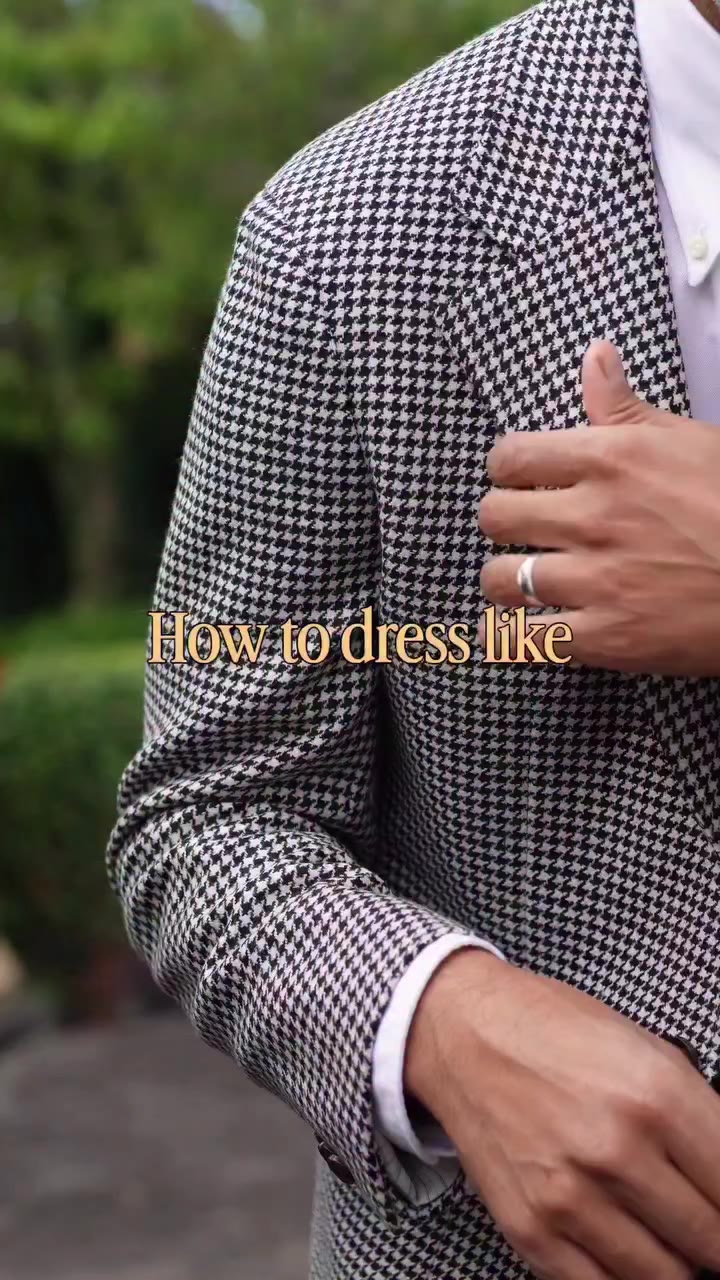 How to dress like Black and off white houndstooth jacket @spiermackay White…