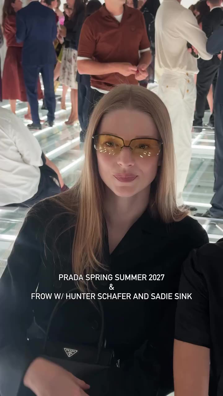 Prada Spring Summer 2027 at #MilanFashionWeek Plus, front row moments with the…