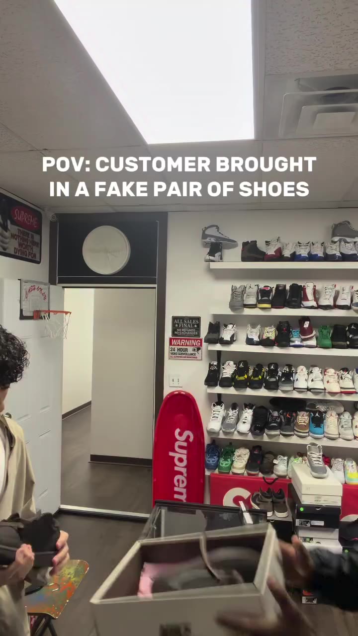 BRO TRIED BRINGING IN A FAKE SHOE . . . . . . . #reel #foryou