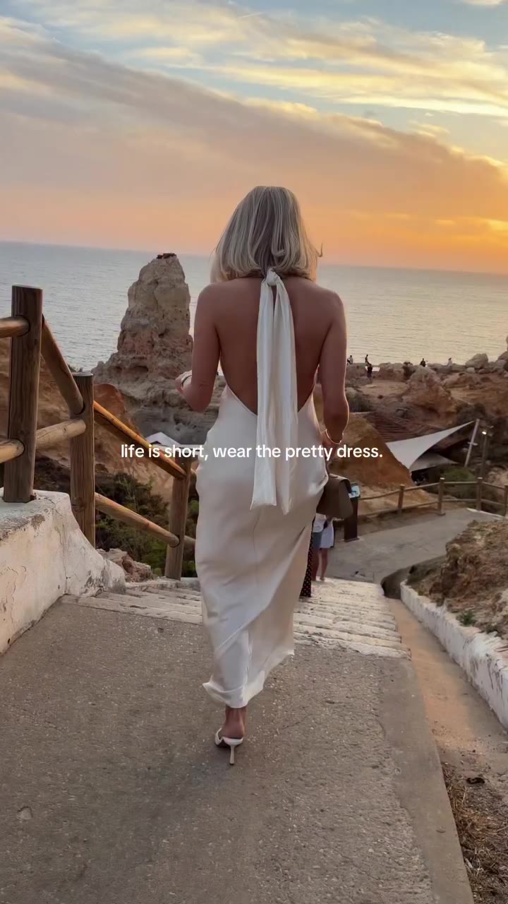 life is short, be over dressed!☺️🤍✨ #overdressed #eveningdress #whitedress