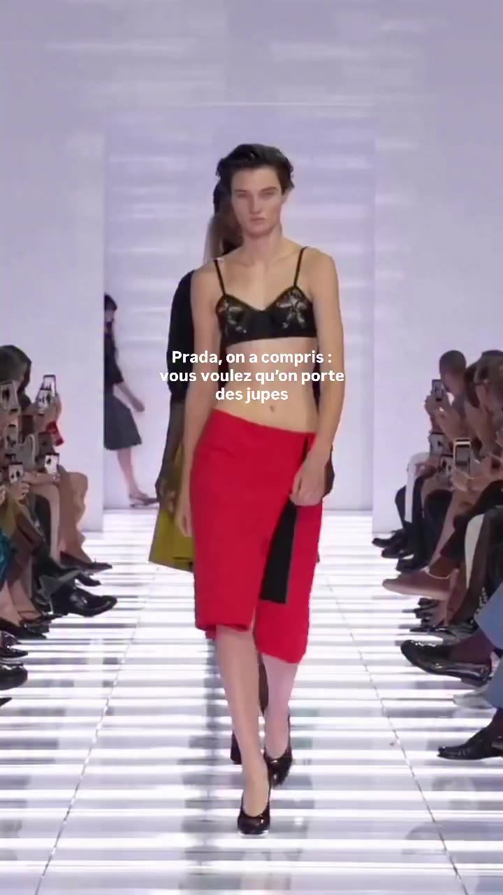 Et pour le coup, ce n’est même pas une exagération : le défilé Prada…