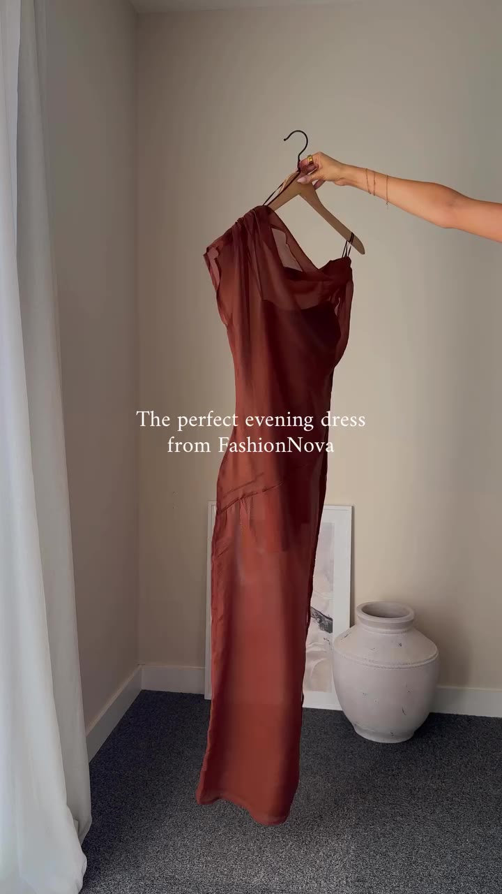 The perfect evening dress from @fashionnova AD This sheer organza maxi has the…