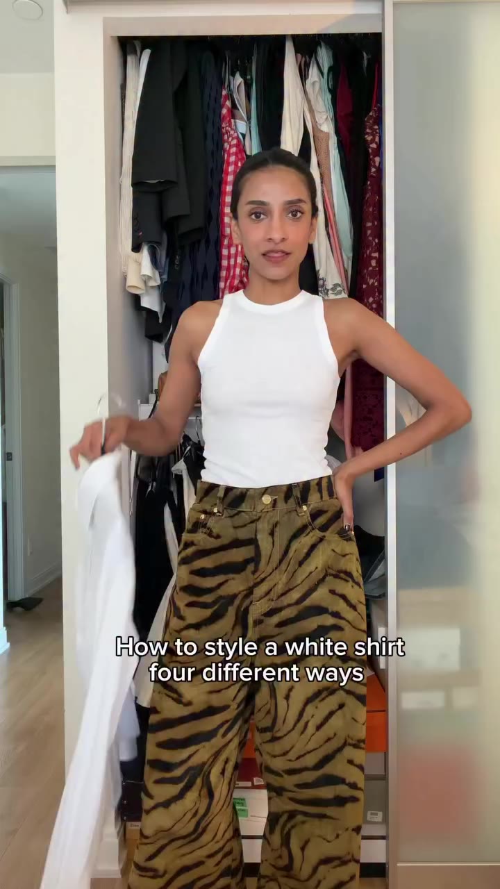 Just like a white tank top, a crisp white button up is an essential basic. It…