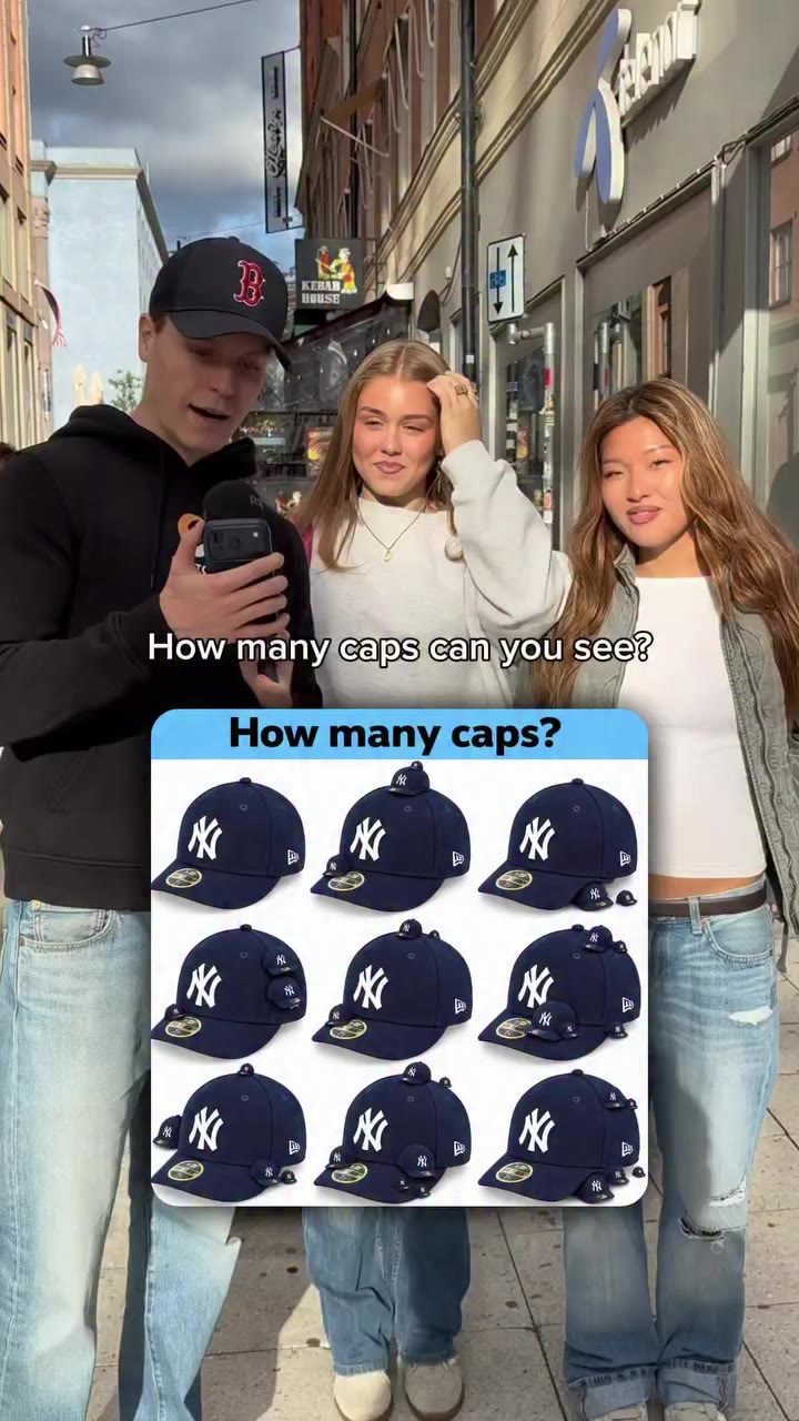How many caps can you see?🧢👀