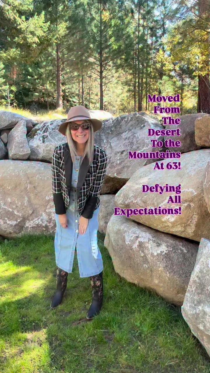 At Age 63 my husband & I moved from the desert 🌵 to the mountains 🏔️…