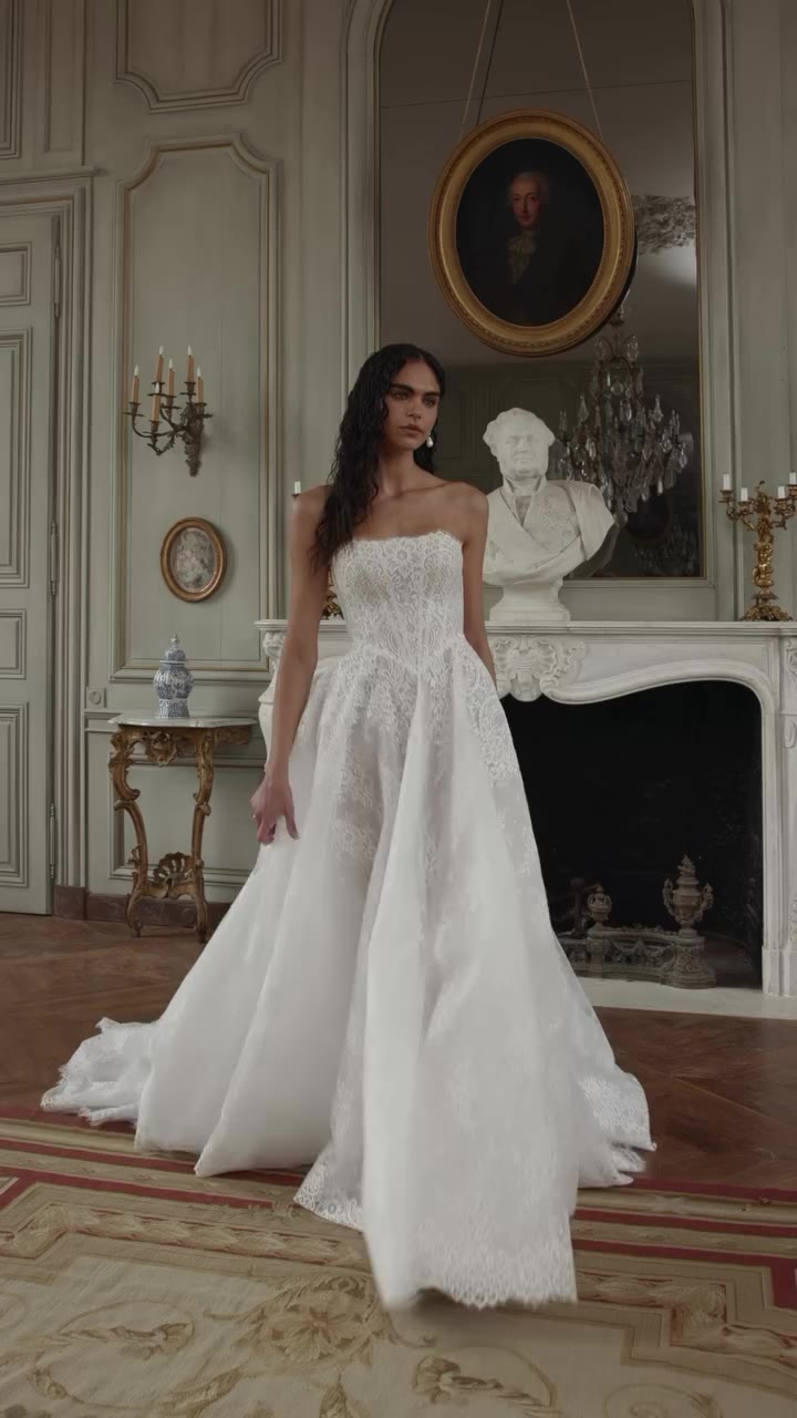 Meet OVERTURE by @wona_concept 🤍 A gorgeous floral lace gown that feels…