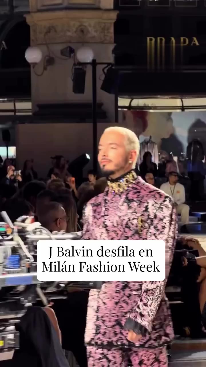 🌹J Balvin vestido de Dolce&Gabbana y desfilando en Milán Fashion Week 🌹 El…