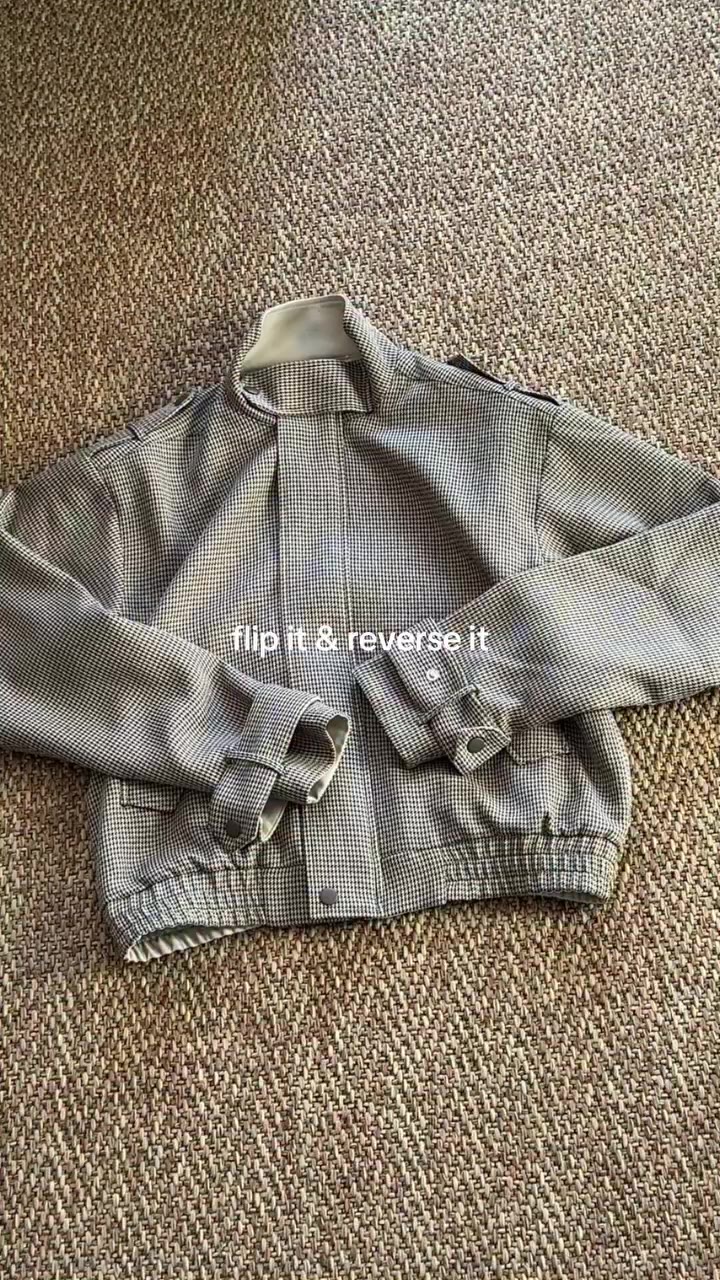flip it, reverse it, wear it! introducing our reversible collar bomber jacket…