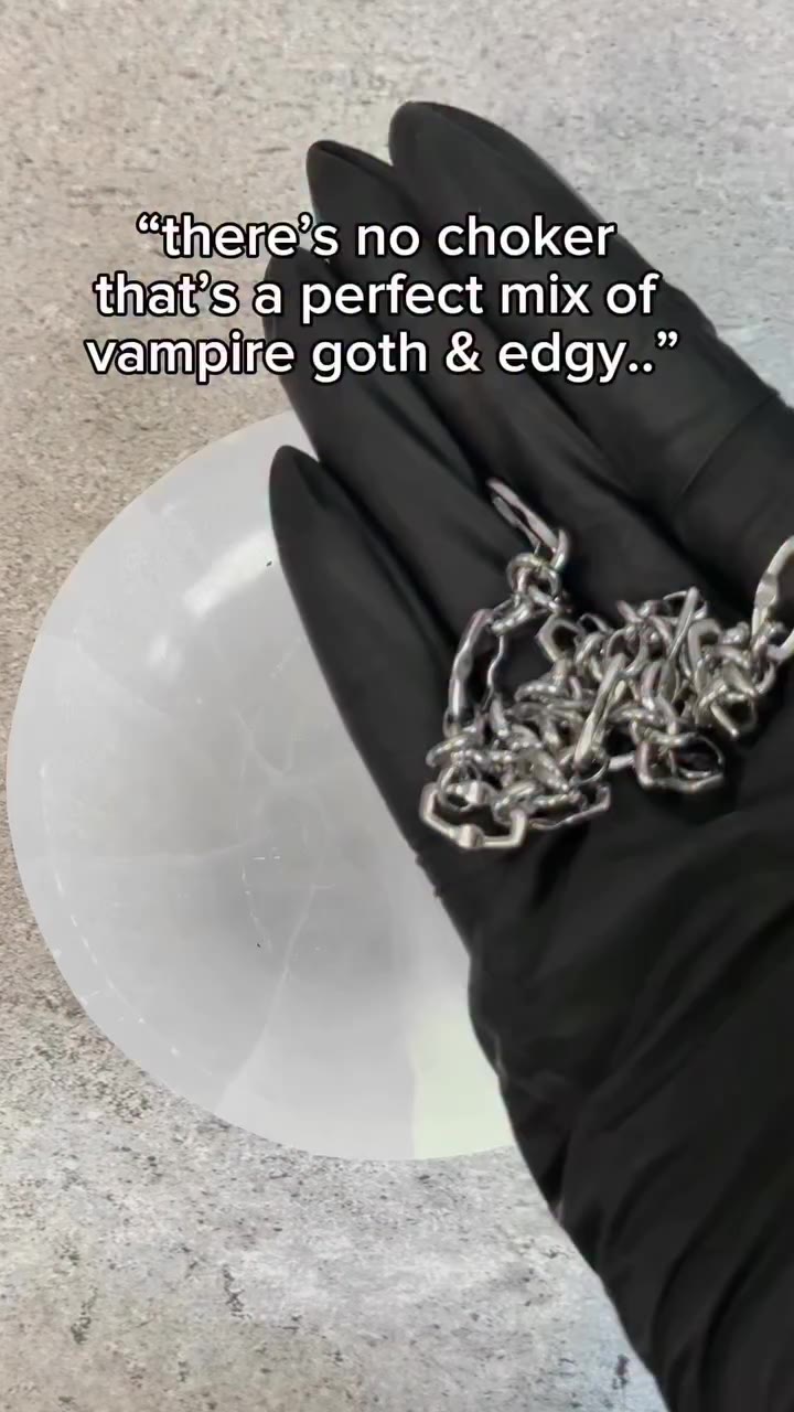 Would you wear this? 🖤⛓️⚔️ #vampiregoth #altjewelry #altearrings #altfashion…