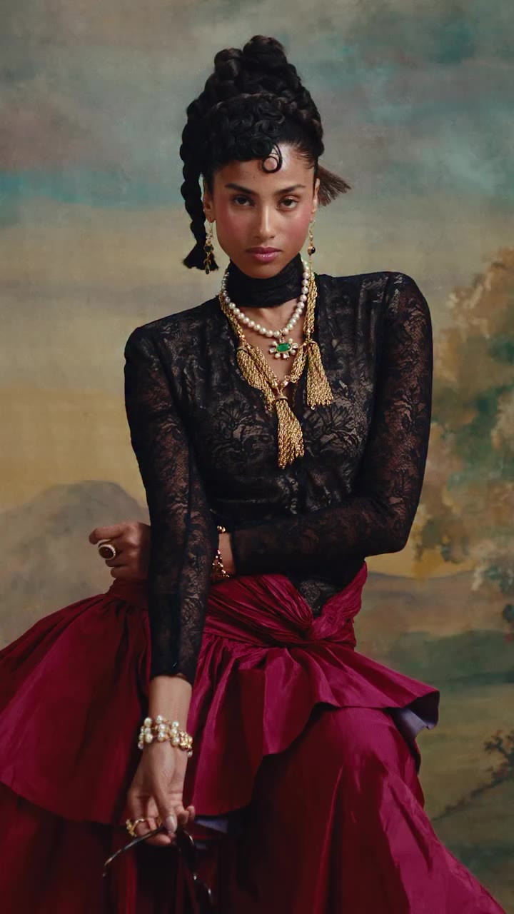 Imaan Hammam directed by Columbine Goldsmith for Vogue World Milano’s…