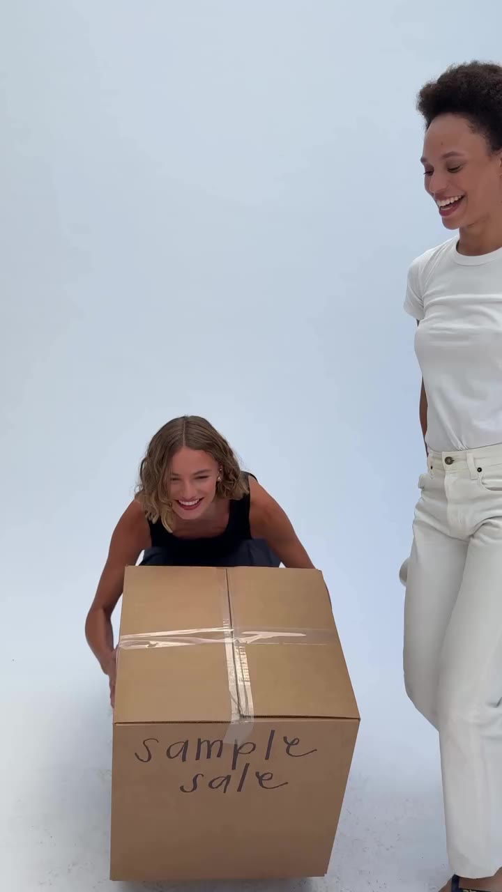 We’re packing up for Sample Sale. Are you coming? The Clare V. Sample Sale…