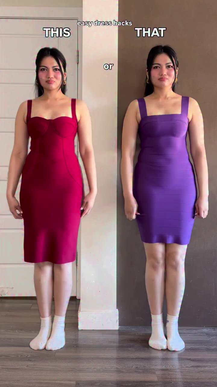 THIS OR THAT? Easy ways to make a dress shorter! Save this for inspo!…