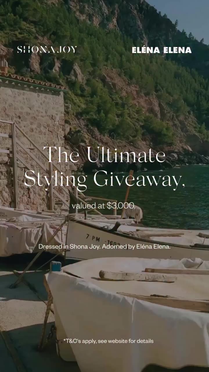 THE ULTIMATE STYLING GIVEAWAY Dressed in Shona Joy. Adorned by Elena Elena…