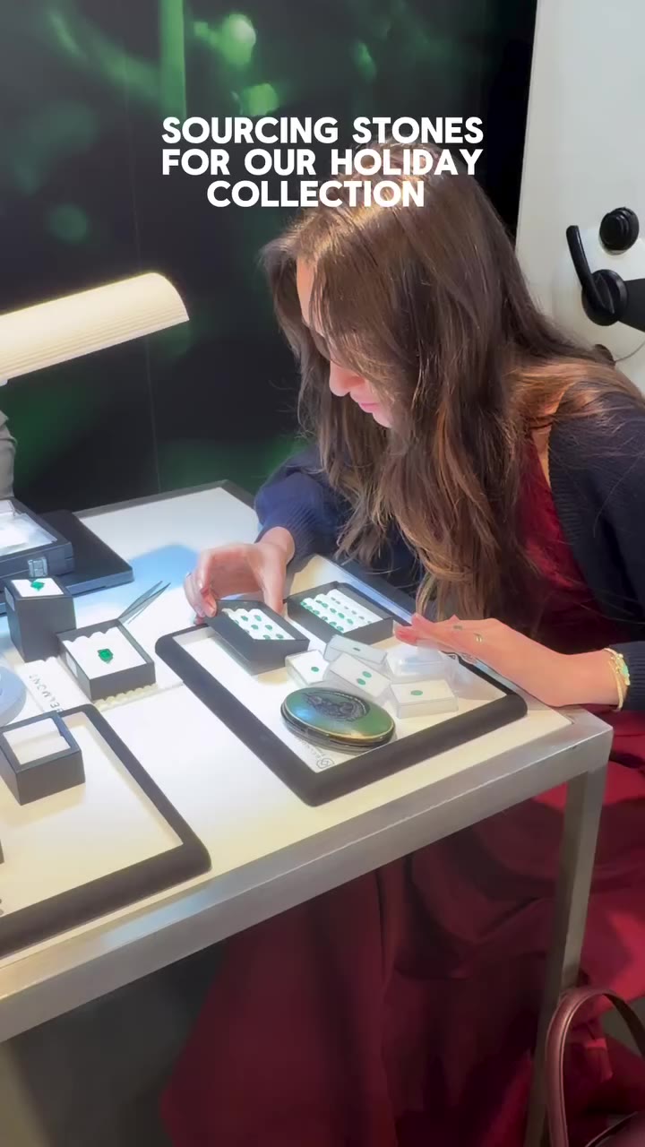 Sourcing the juiciest emeralds for our November @by_couture collection 💚💚💚…
