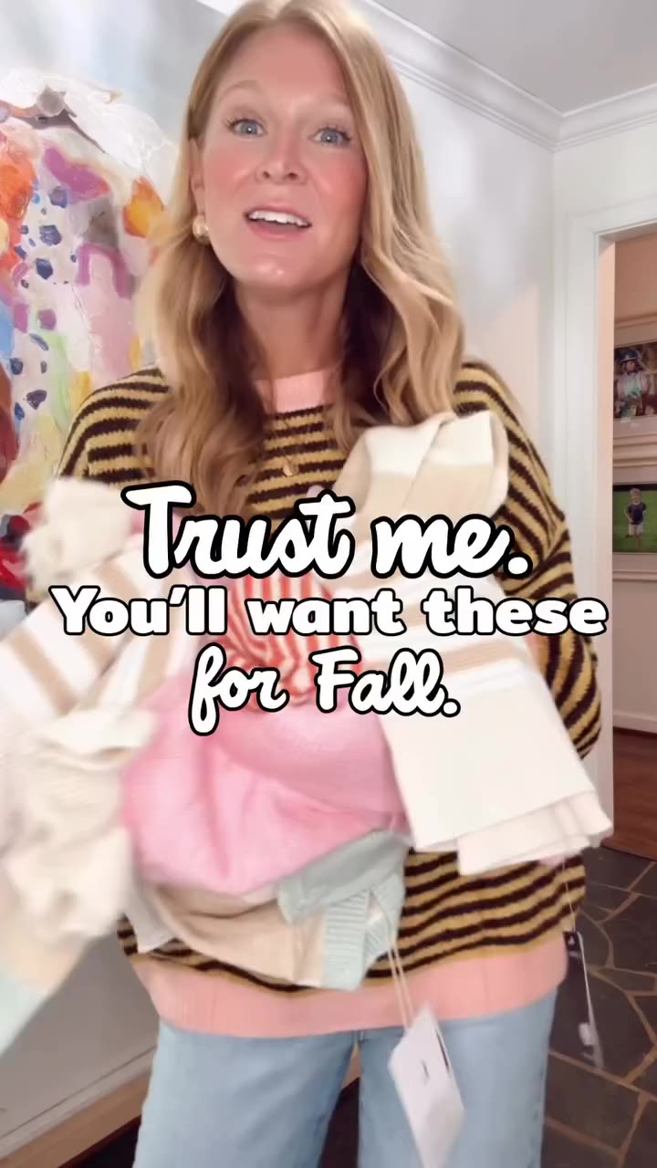 Comment SWEATER for a DM with shopping info. New sweaters you’ll want in your…