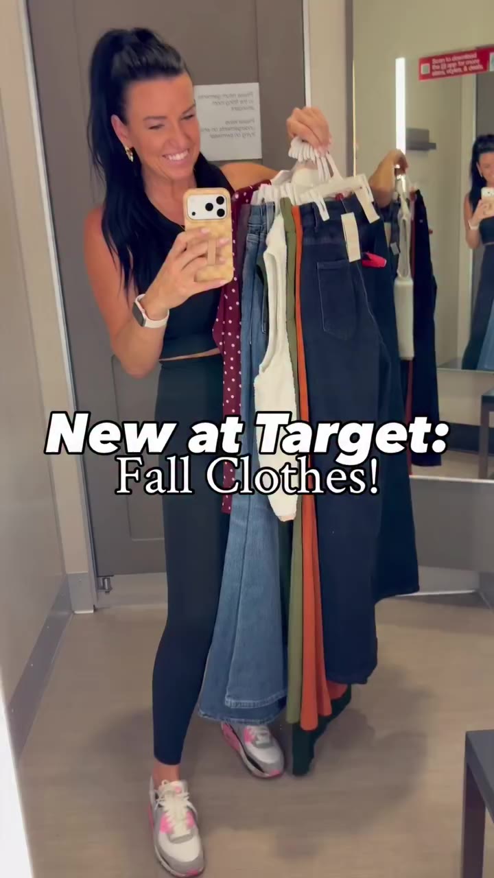 Another round of fall Target stuff — pants, jeans, tops, a dress, and even…