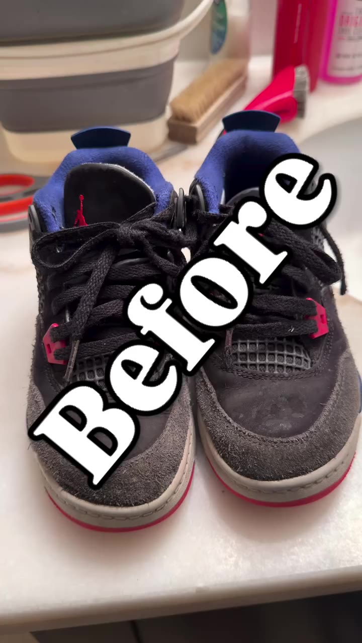 Before & after on these Rare Air #jordan4 #retro #jordans #beforeandafter…