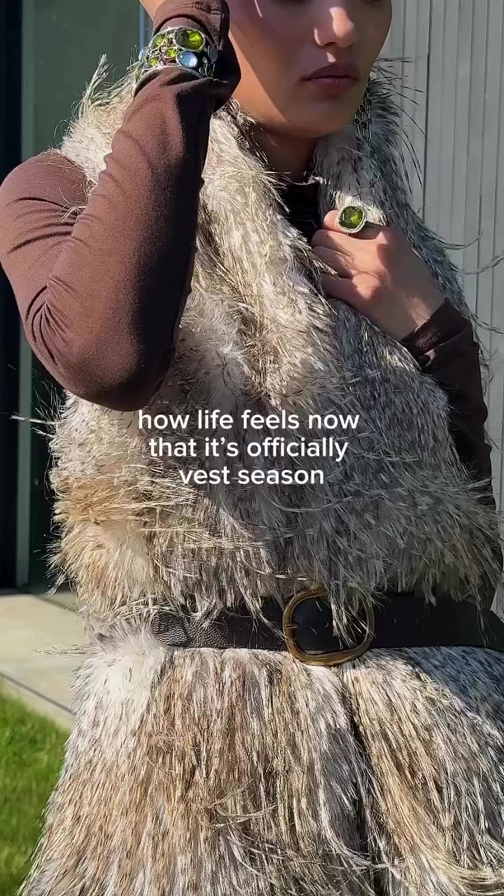 The feeling of FINALLY getting to wear the vest you’ve been thinking about all…