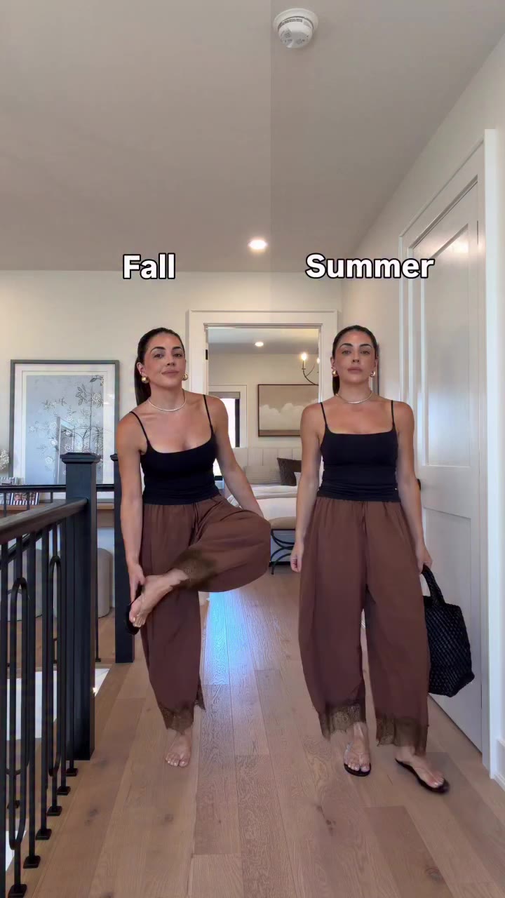 Transitioning my favourite summer pant into my favourite fall pant is easy…