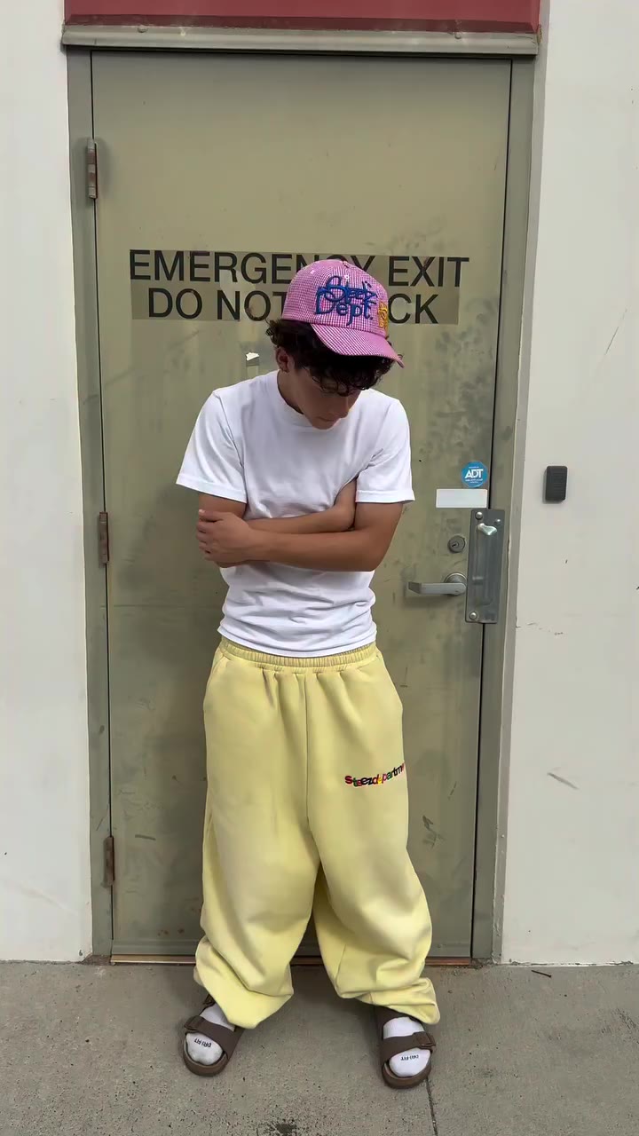 yellow sweats - - - premade this friday #steezdept #fashion #clothingbrand…