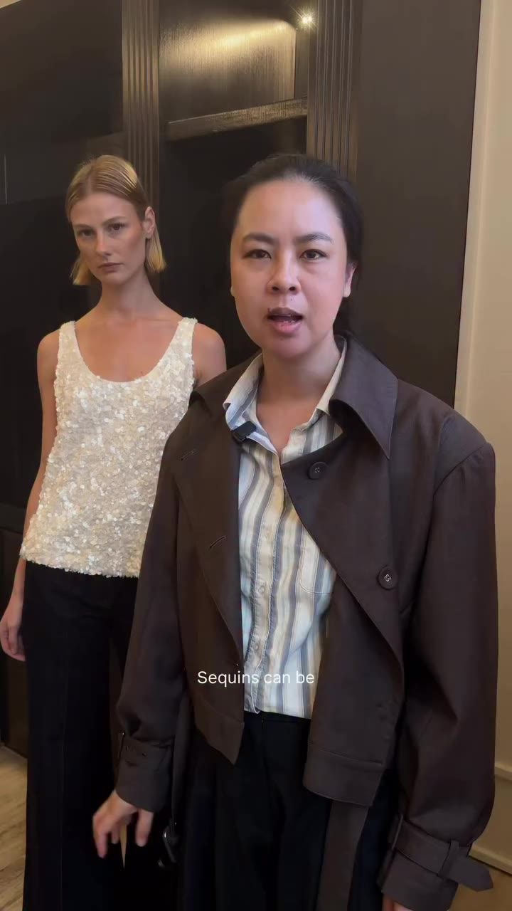 S02 Styling with Anna. EP5 Dressing down sequins. Our ivory sequin styles…