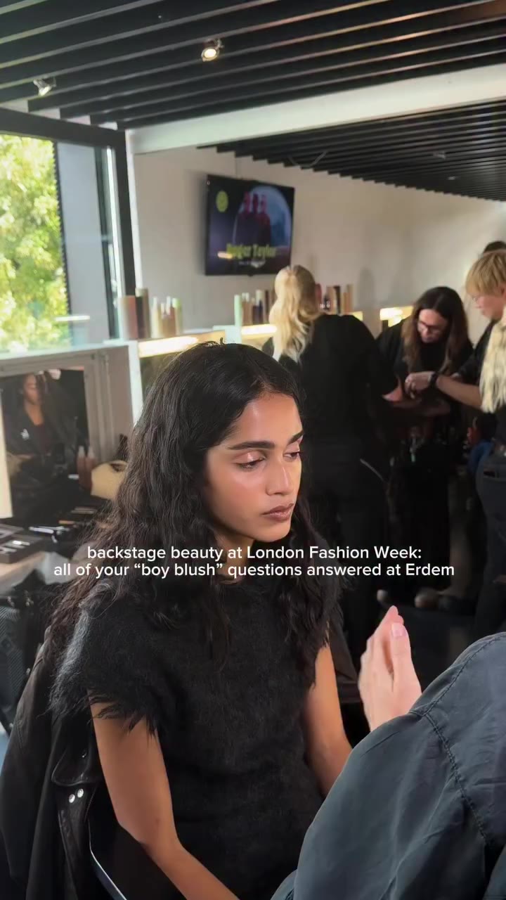 Backstage Beauty at London Fashion Week: “boy blush,” how to do it, and why it…