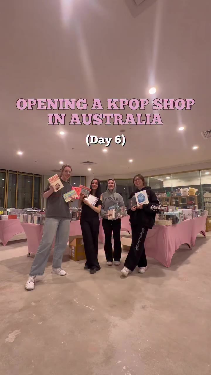 OPENING A KPOP STORE IN ADELAIDE day 6! we officially open tomorrow!! 💗…