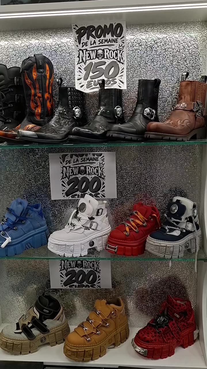 Hello j ai rajouté quelques modéles #newrock en #promo uniquement en boutique…