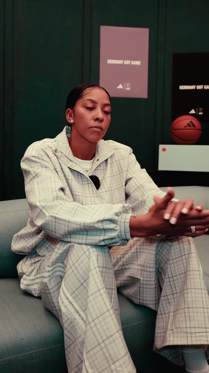 Rapid fire questions with Candace Parker at the adidas Sports Base in Berlin…