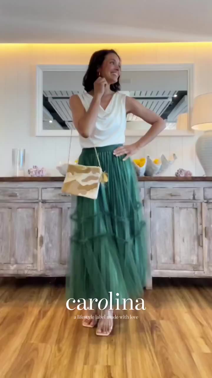 Two looks, one price tag. Wear the ruffled tulle side when you want soft and…
