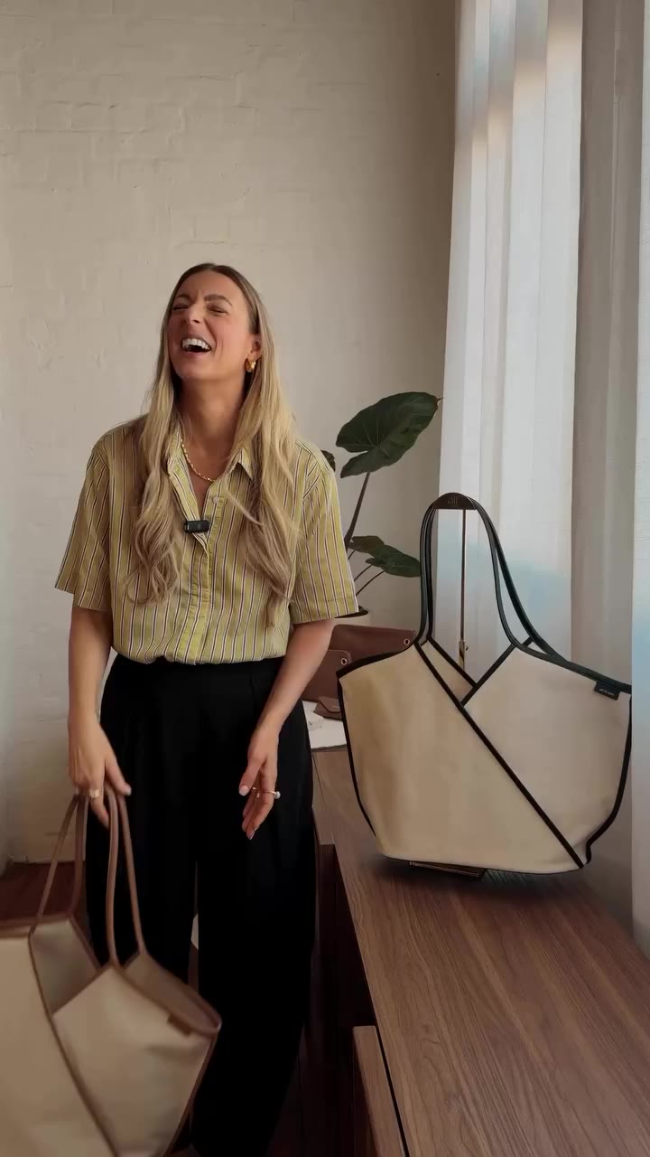 “It’s been a long week” 🥹 Eva Tote in Canvas is now live @alf_thelabel