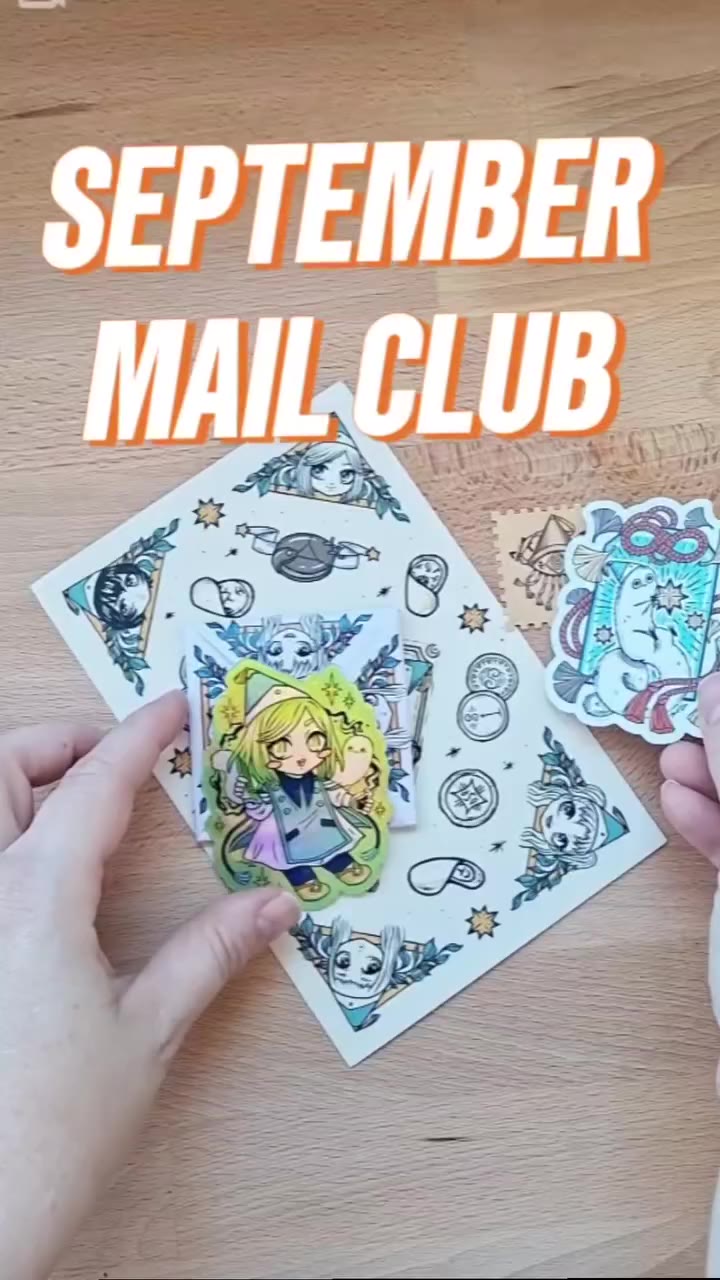 All the rewards of this month at my Mail-Club / Patreon 💚. I am so happy with…