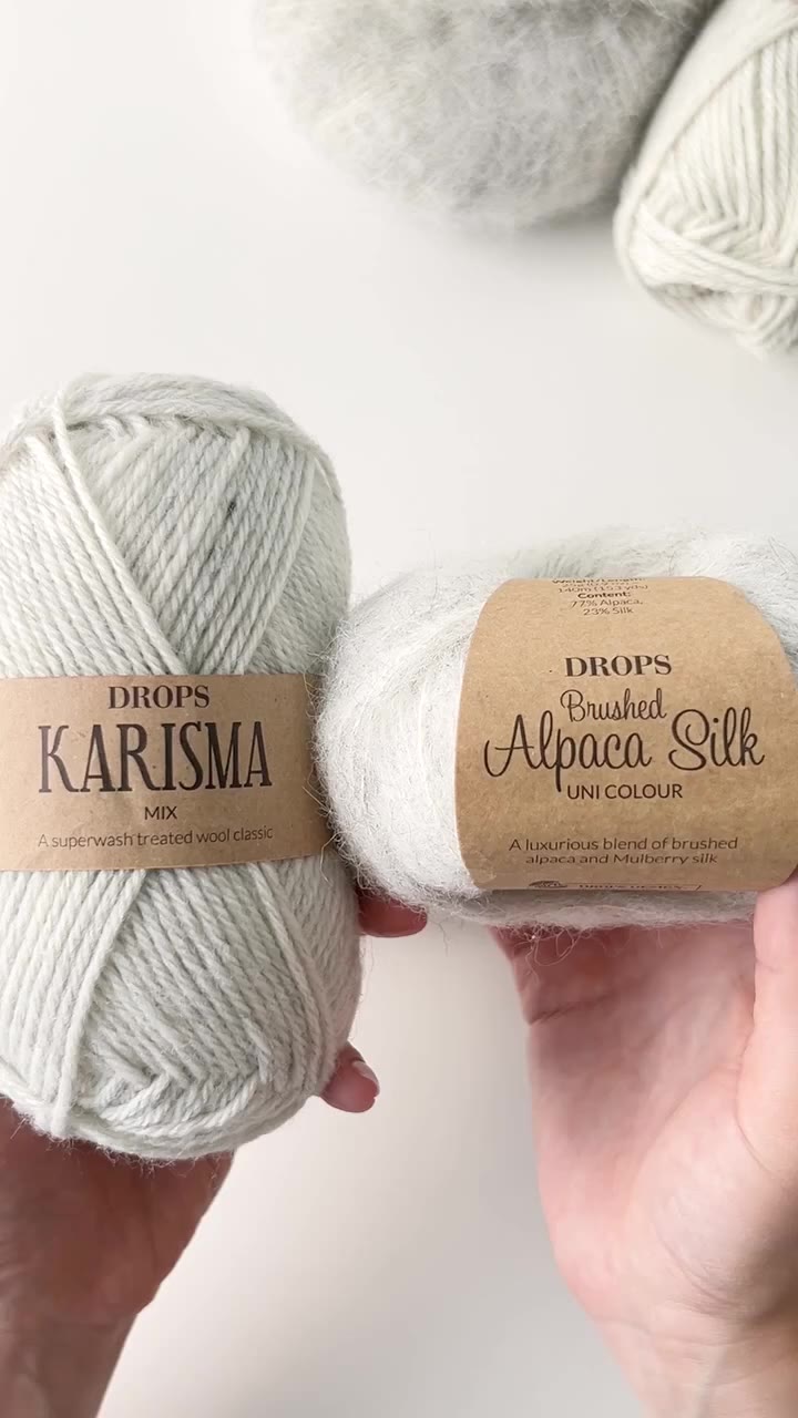 Get this delicate, fluffy and super soft, light grey combination, try working…