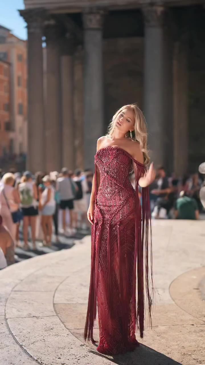 Deep in burgundy…🪄 #fashion #dresses #dress #dressup #newcollection