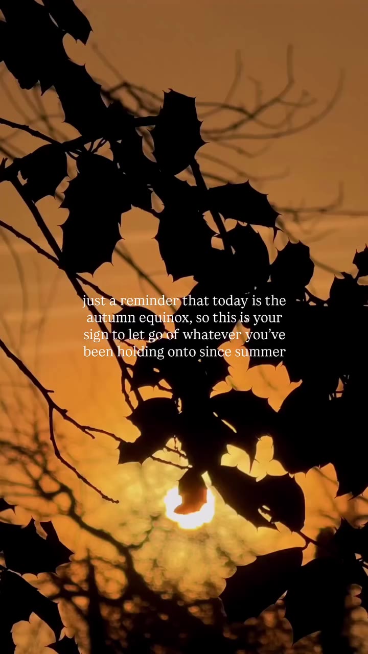 Just a reminder, today’s the Autumn Equinox. Spiritually, it’s a marker of…