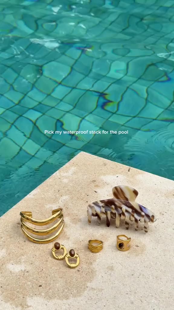 Poolside styling done right. Shop our waterproof jewellery in store or online…