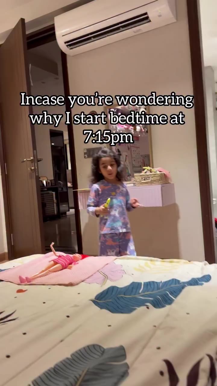 Still 12 mins late… 🙄 #bedtimeroutine #kidsroutine #momlife #timestamp #momvlog