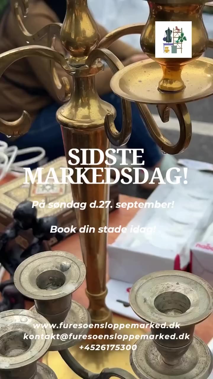 SIDSTE MARKEDSDAG! På søndag d.27. September! Kl.09-14 på Furesøens…