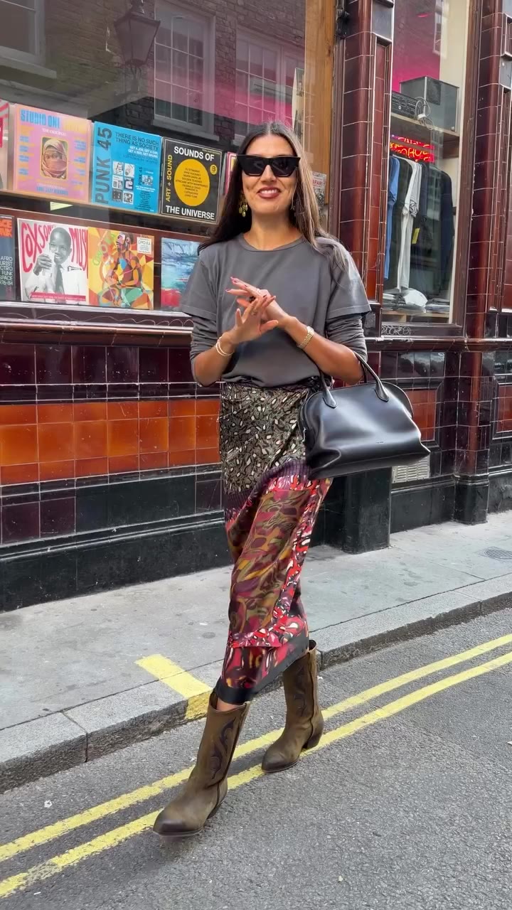 Bringing my favourite skirt into a new season. What do we think? 🍁 🍂 🫒🤎