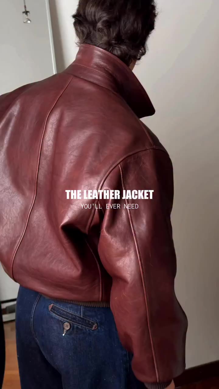 The only leather jacket you’ll ever need #mensfashion #fashion #clothingbrand…