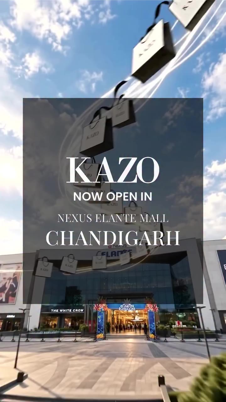 Step into our newly unveiled KAZO store at Nexus Elante Mall, Chandigarh…