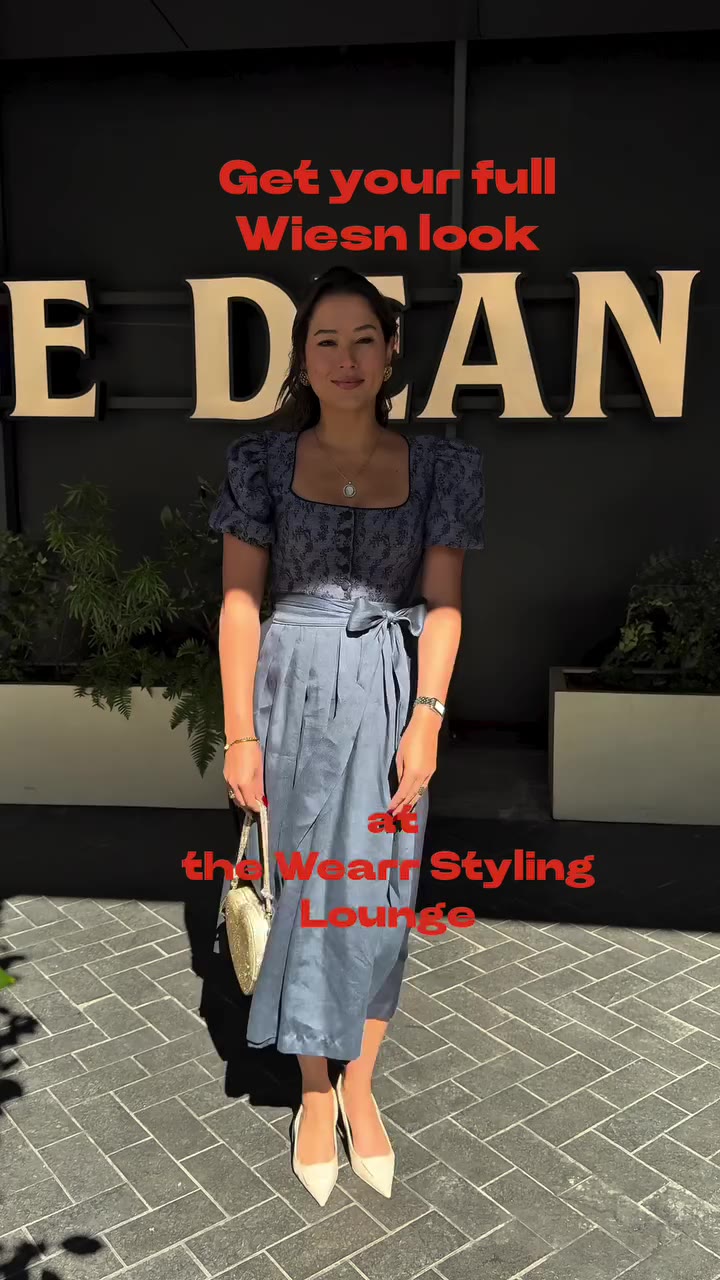 Get your full Wiesn look at the Wearr Styling Lounge. ✨ Dirndl, bag…
