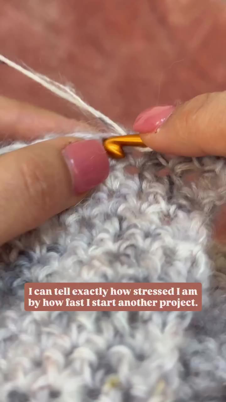 Apparently, one of my responses to being stressed is starting another crochet…